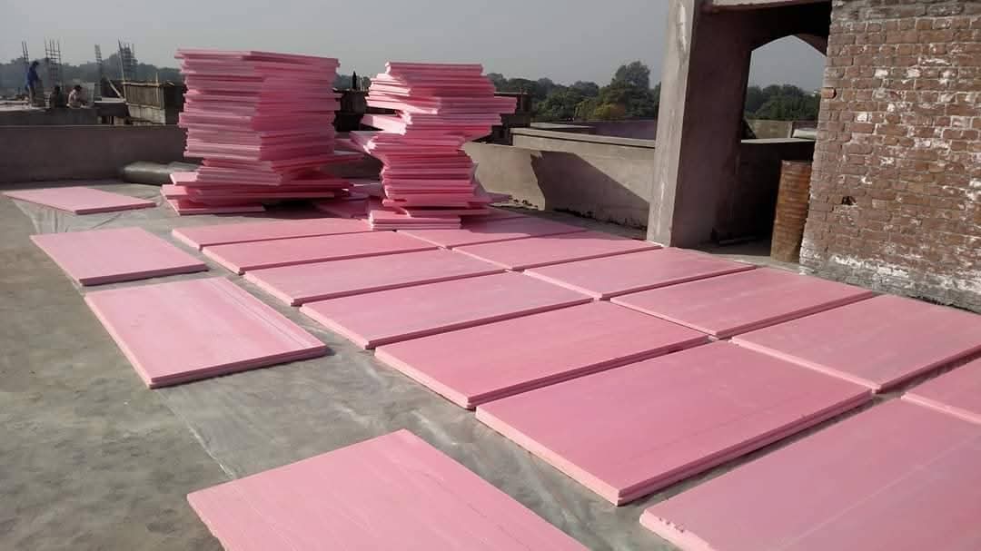 Jumbolon sheets installed for roof heat insulation by Thermo Master